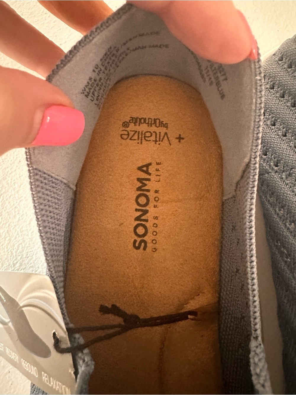 Sonoma Gray Slip-On Knit Sneakers - Picture 2 of 6